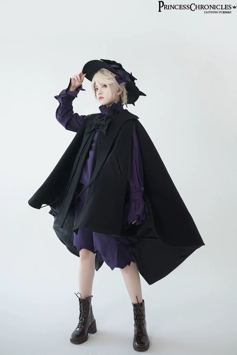 Princess Chronicles - Reverse Roland - Bow-Detail Ouji Cape - styled outfit photograph 5
