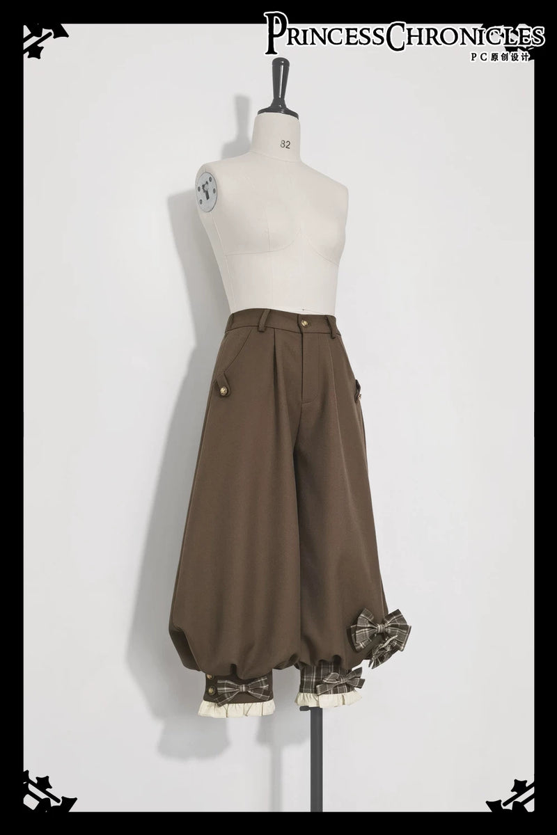 Princess Chronicles - Secret Morning Post - Coffee - Ouji Vest, Shirt & Cropped Trousers - product photograph 9
