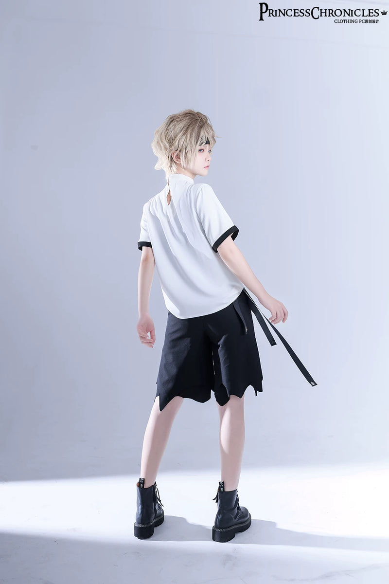 Princess Chronicles - Shadow Story - Embroidered Summer Ouji Top - styled outfit photograph 4