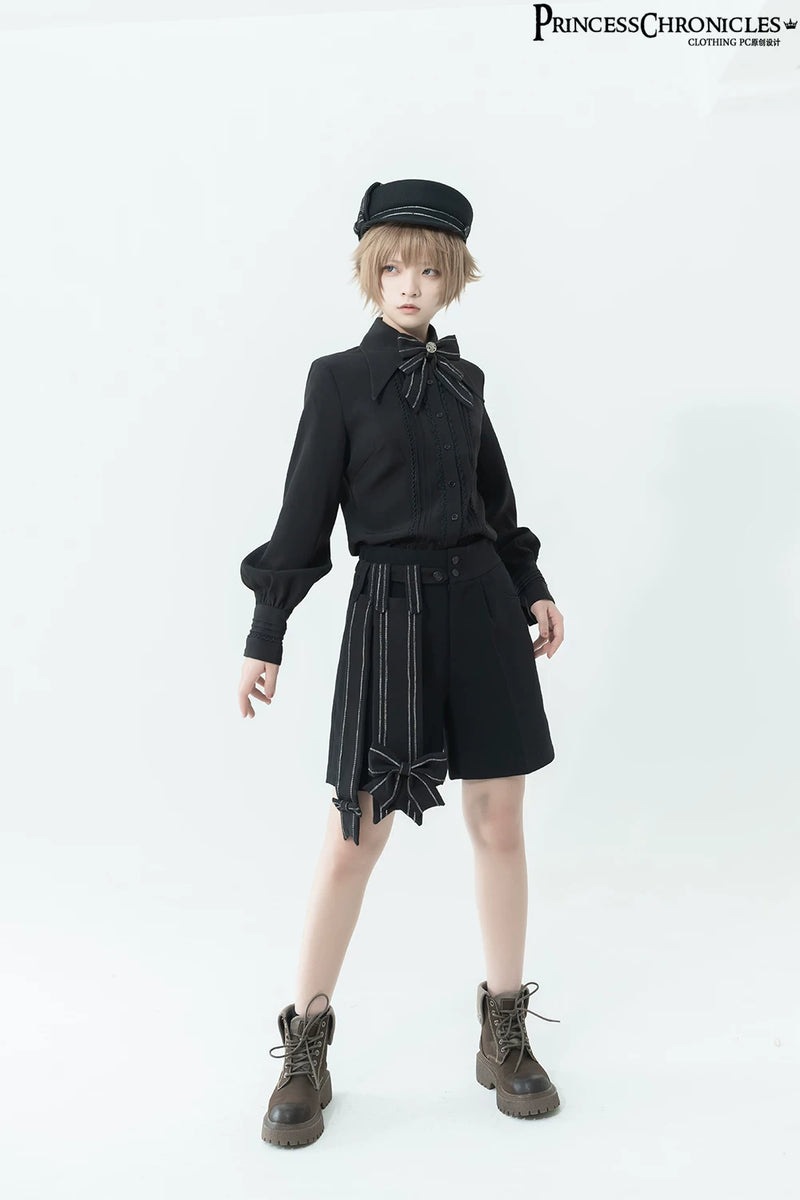 Princess Chronicles - ShenYao - Bow-Detail Ouji Shorts - styled outfit photograph 5