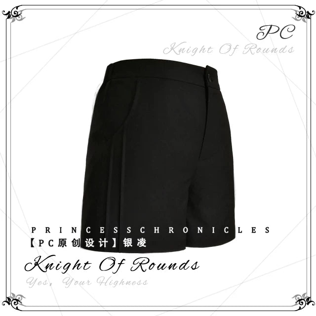 Princess Chronicles - Silver Edge - Classic Black Ouji Shorts - product photograph 5