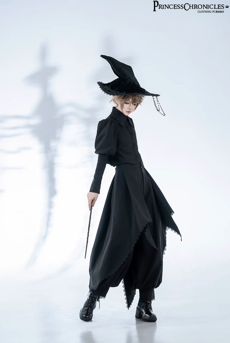 Princess Chronicles - Sorcerer's Law - Black Gothic Coat & Trousers - styled outfit photograph 2