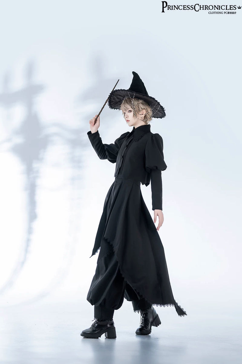 Princess Chronicles - Sorcerer's Law - Black Gothic Coat & Trousers - styled outfit photograph 4
