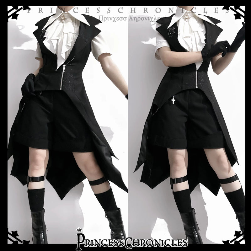 Princess Chronicles - The Dawn of Arrival - Ouji Shirt with Detachable Jabot - styled outfit photograph 2