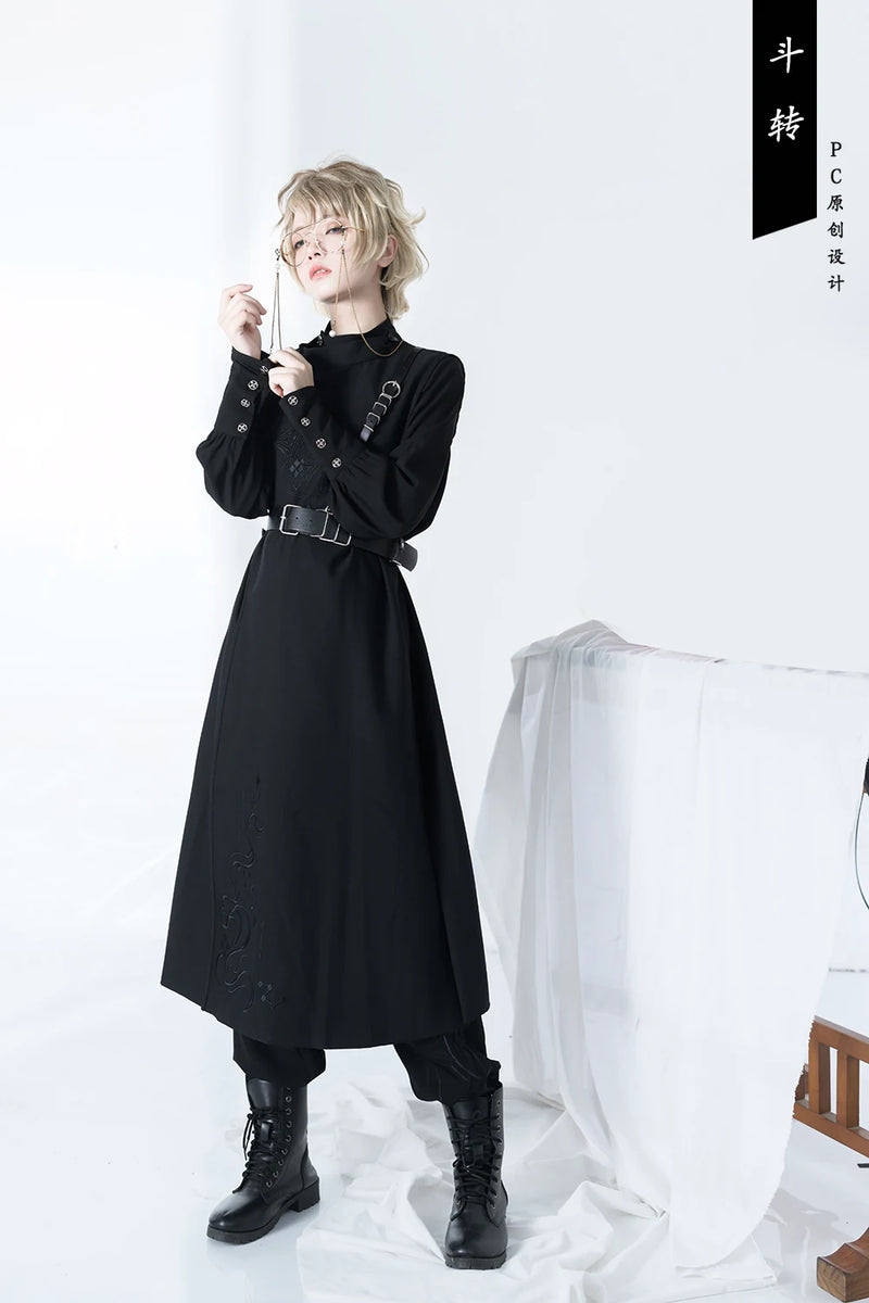 Princess Chronicles - The Stars Change - Stand-Collar Long-Sleeve Ouji Shirt - styled outfit photograph 4
