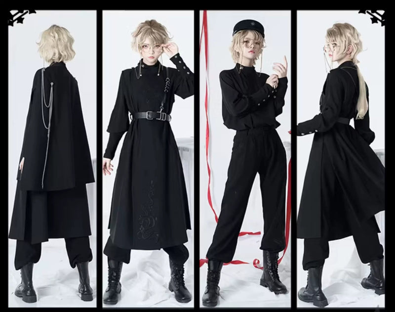 Princess Chronicles - The Stars Change - Stand-Collar Long-Sleeve Ouji Shirt - styled outfit photograph 6