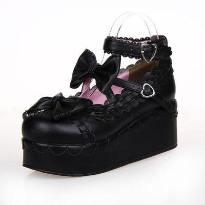 Angelic imprint - Multicolors Sweet Bow Lolita - Platform Shoes Shoes