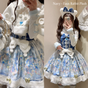 Navy Rabbit-Plush JSK / S