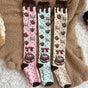 Chocolate cake over-knee style full color (default three colors) / One Size