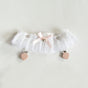 A white garter stockings clip