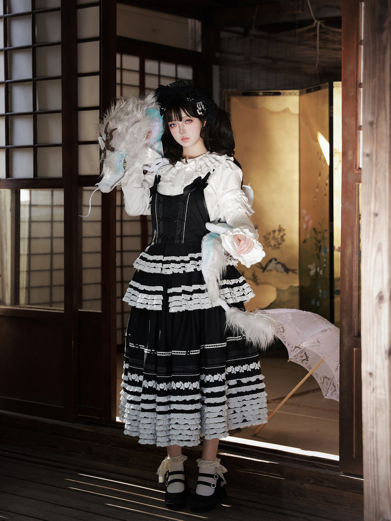 sosoamor - Eastern Doll - Cotton Detachable-Sleeve Blouse — original supplier detail