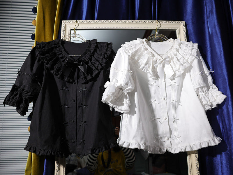 sosoamor - Eastern Doll - Cotton Detachable-Sleeve Blouse — original supplier detail