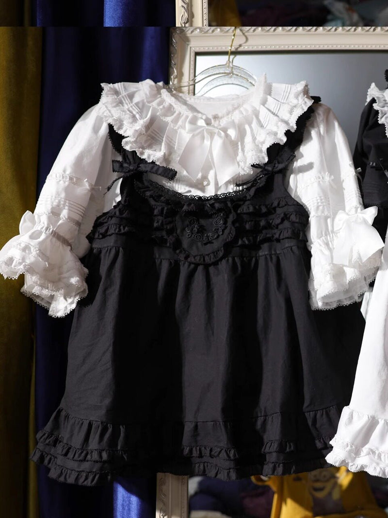 sosoamor - Eastern Doll - Cotton Detachable-Sleeve Blouse — option photo