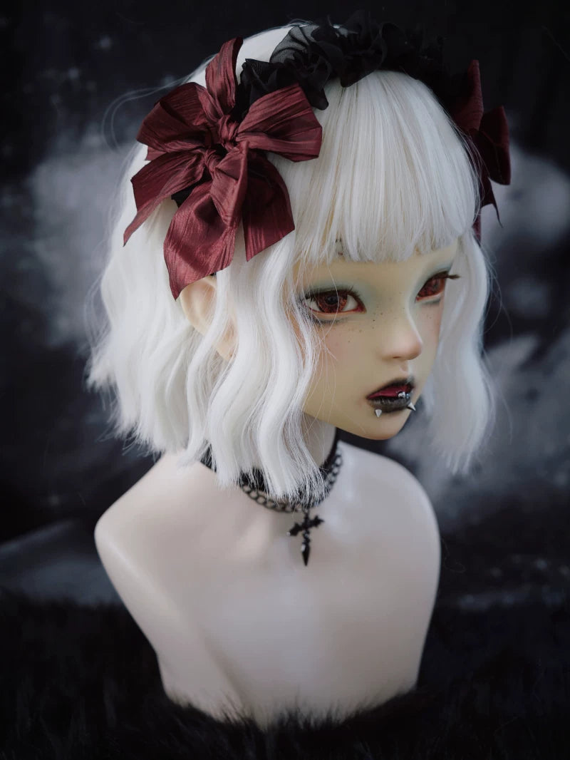 Black and Burgundy Gothic Headbands by Strange Sugar - product view 3
