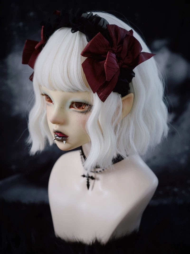 Black and Burgundy Gothic Headbands by Strange Sugar - product view 4