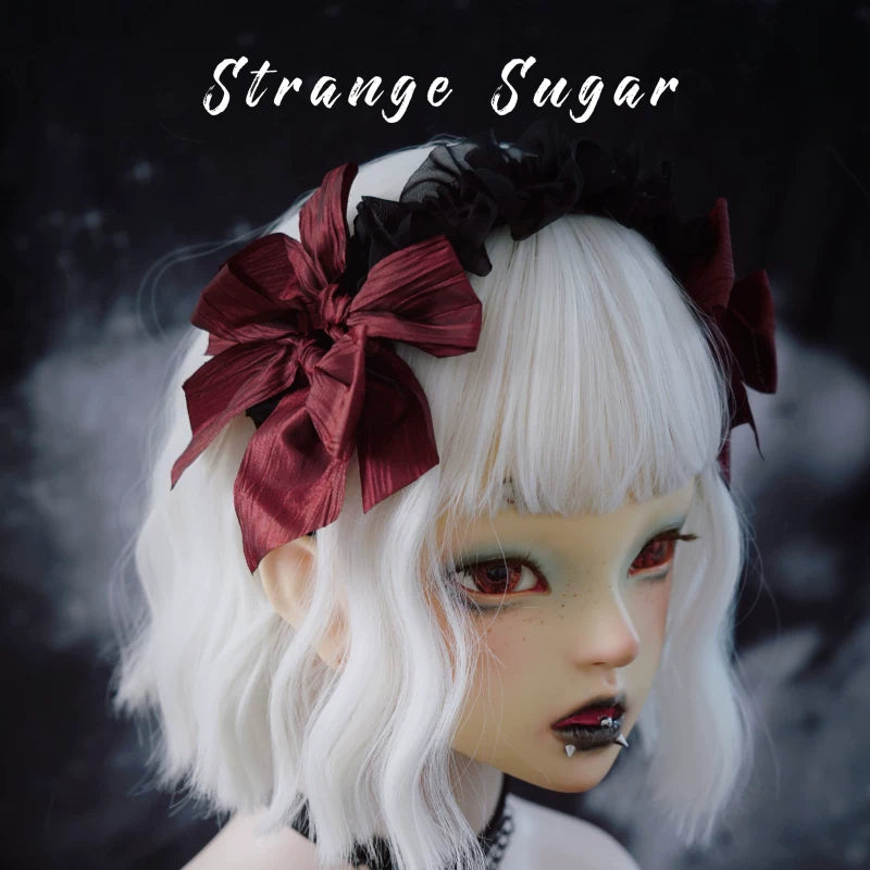 Black and Burgundy Gothic Headbands by Strange Sugar - product view 6