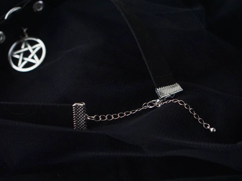 Black Gothic Collar Choker by Strange Sugar - product view 3