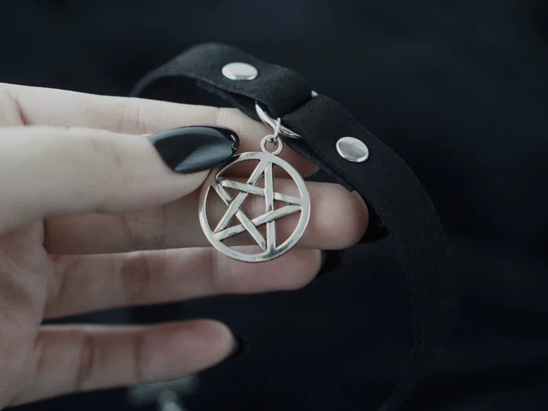 Black Gothic Collar Choker by Strange Sugar - product view 4