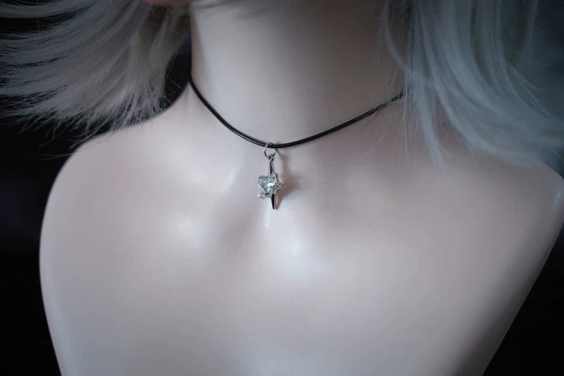 Black Star Charm Collarbone Necklace by Strange Sugar - product view 5