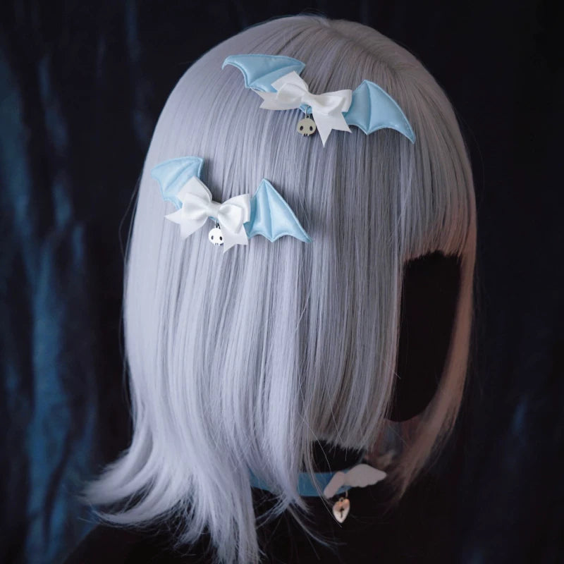 Blue and White Wing Cross Hair Accessories by Strange Sugar - product view 7
