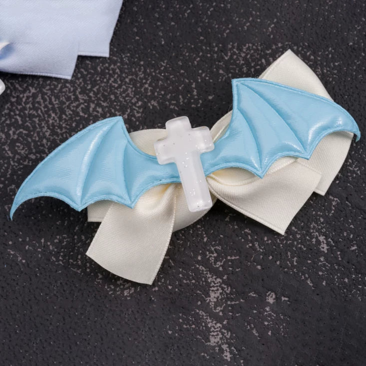 Blue and White Wing Cross Hair Accessories by Strange Sugar - product view 12