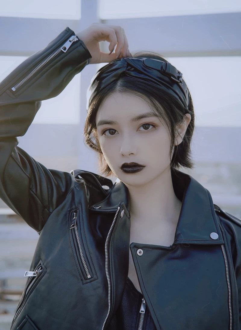 Buckle and Pleated Biker Headband Collection by Strange Sugar - product view 3