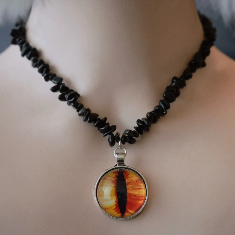 Devil Eye Chip Bead Necklace by Strange Sugar - product view 8