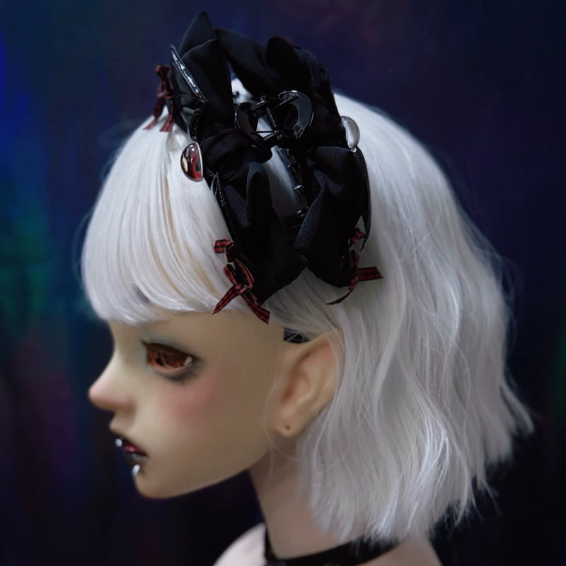 Devil Eye Winged Bow Claw Clip by Strange Sugar - product view 3