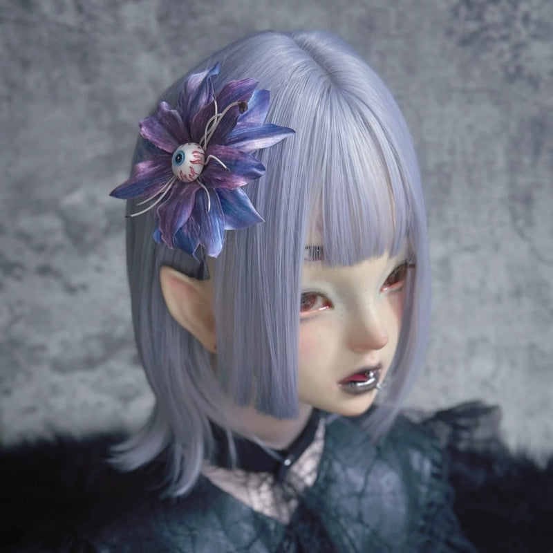Eyeball Lily Flower Hair Clips by Strange Sugar - product view 5