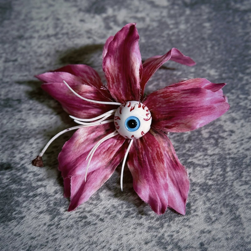 Eyeball Lily Flower Hair Clips by Strange Sugar - product view 8