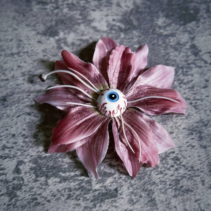 Eyeball Lily Flower Hair Clips by Strange Sugar - product view 10