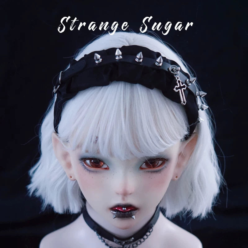 Faux Leather Bow and Pleated Headbands by Strange Sugar - product view 7