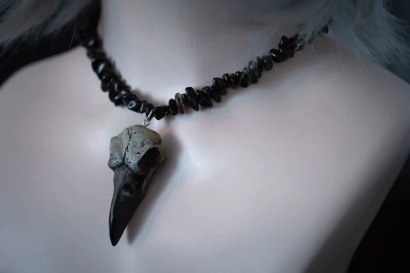Gothic Beaded Pendant Necklace Collection by Strange Sugar - product view 5