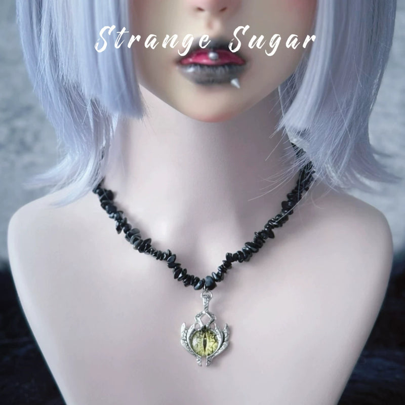 Gothic Beaded Pendant Necklace Collection by Strange Sugar - product view 26