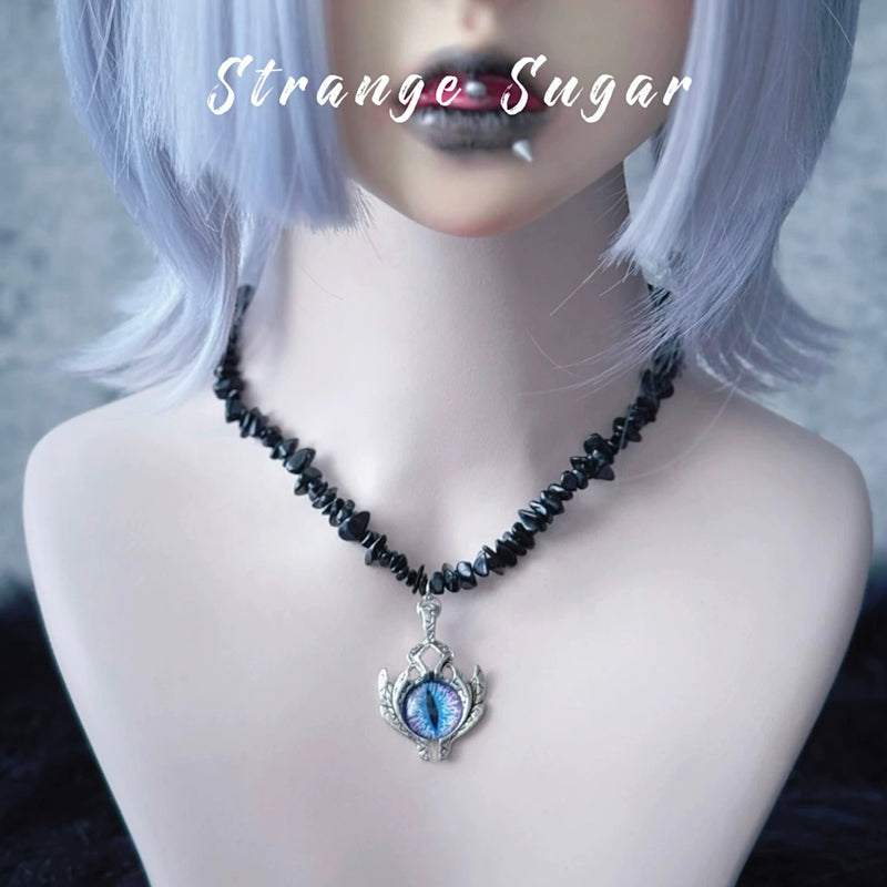 Gothic Beaded Pendant Necklace Collection by Strange Sugar - product view 36