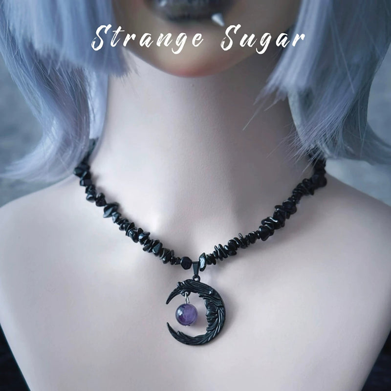 Gothic Beaded Pendant Necklace Collection by Strange Sugar - product view 37