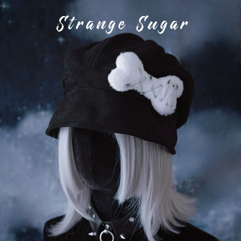 Gothic Berets Knit Hats and Bucket Hats by Strange Sugar - product view 7