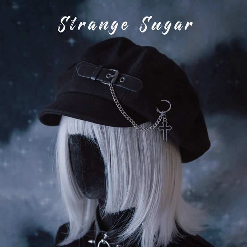 Gothic Berets Knit Hats and Bucket Hats by Strange Sugar - product view 11