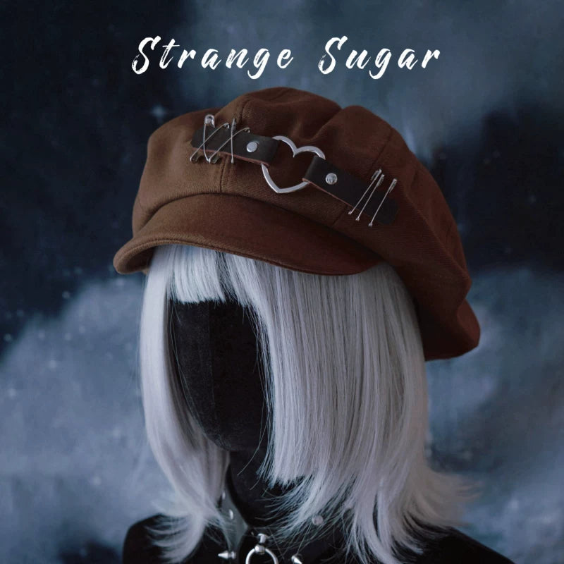 Gothic Berets Knit Hats and Bucket Hats by Strange Sugar - product view 13