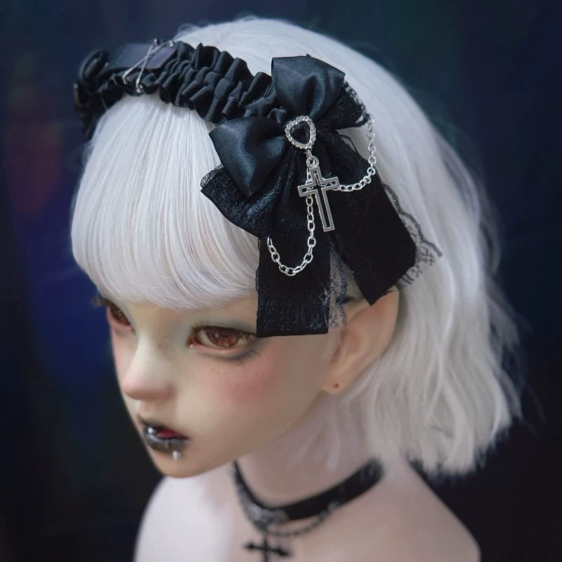 Gothic Buckle and Bow Headband Collection by Strange Sugar - product view 4