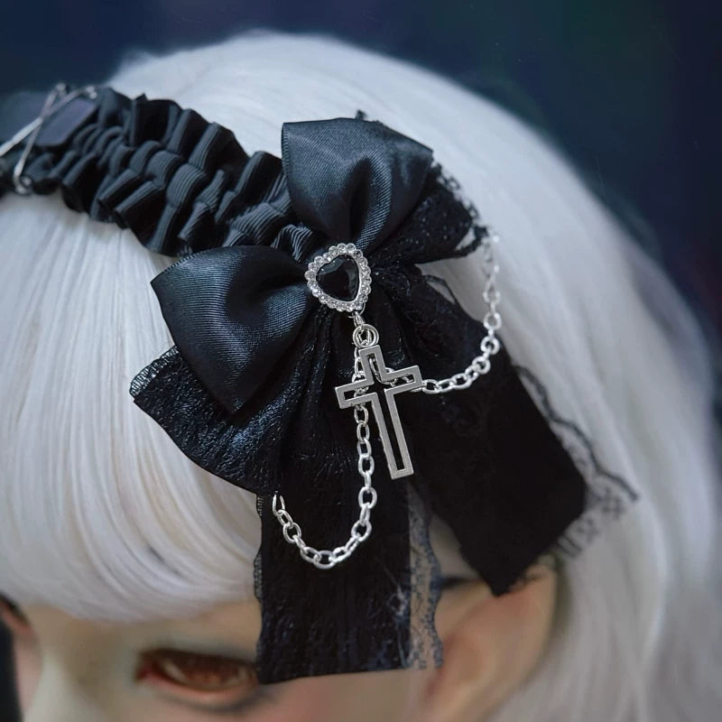 Gothic Buckle and Bow Headband Collection by Strange Sugar - product view 5