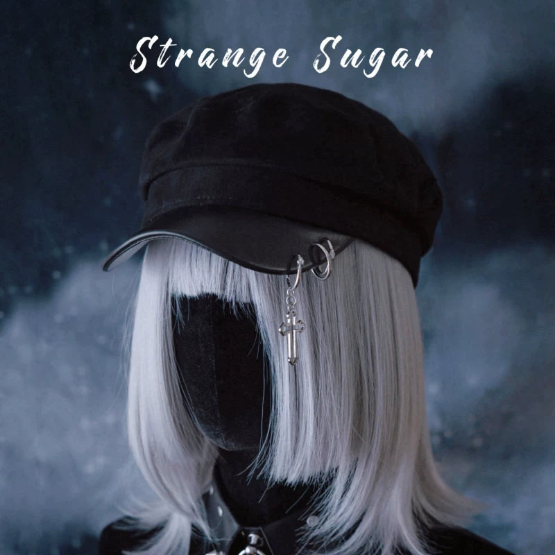 Gothic Buckle Chain Beret and Hat Collection by Strange Sugar - product view 14