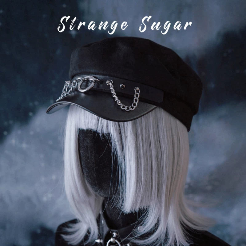 Gothic Buckle Chain Beret and Hat Collection by Strange Sugar - product view 15