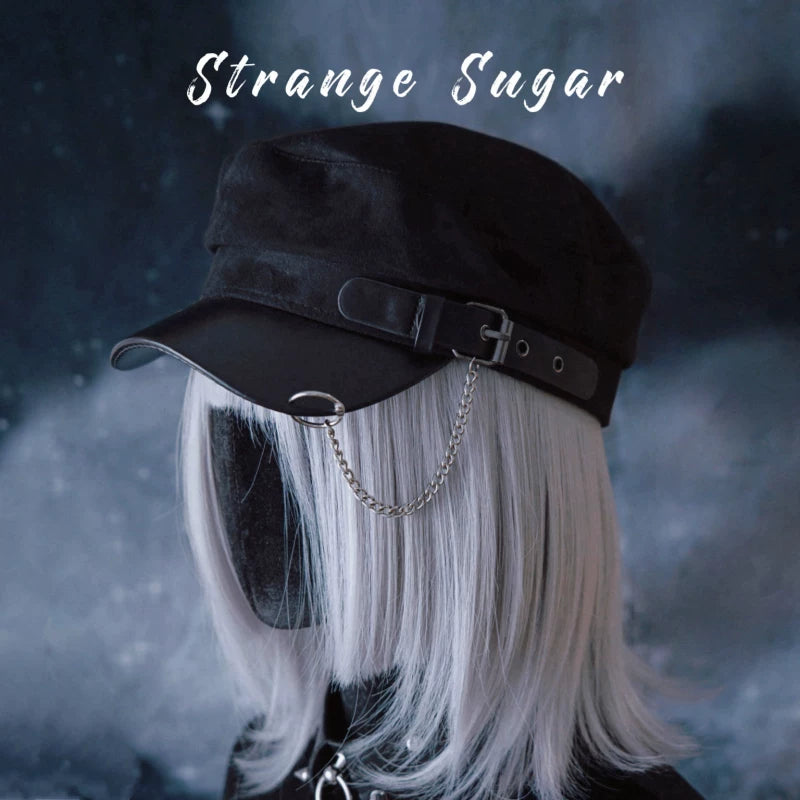 Gothic Buckle Chain Beret and Hat Collection by Strange Sugar - product view 16