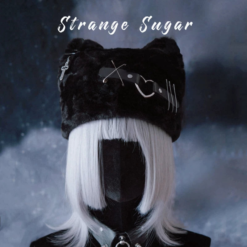 Gothic Buckle Chain Beret and Hat Collection by Strange Sugar - product view 21