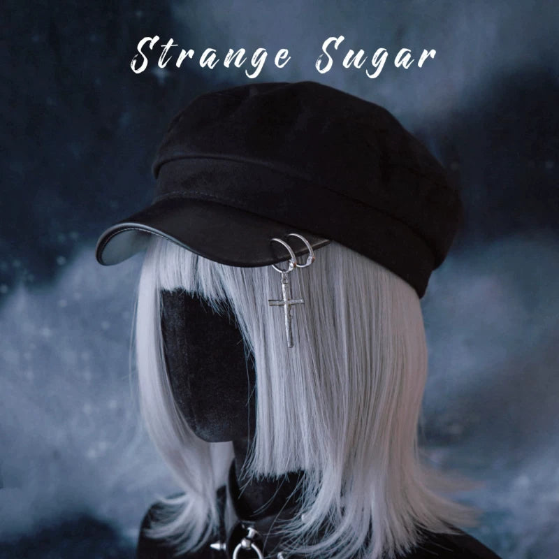 Gothic Buckle Chain Beret and Hat Collection by Strange Sugar - product view 26