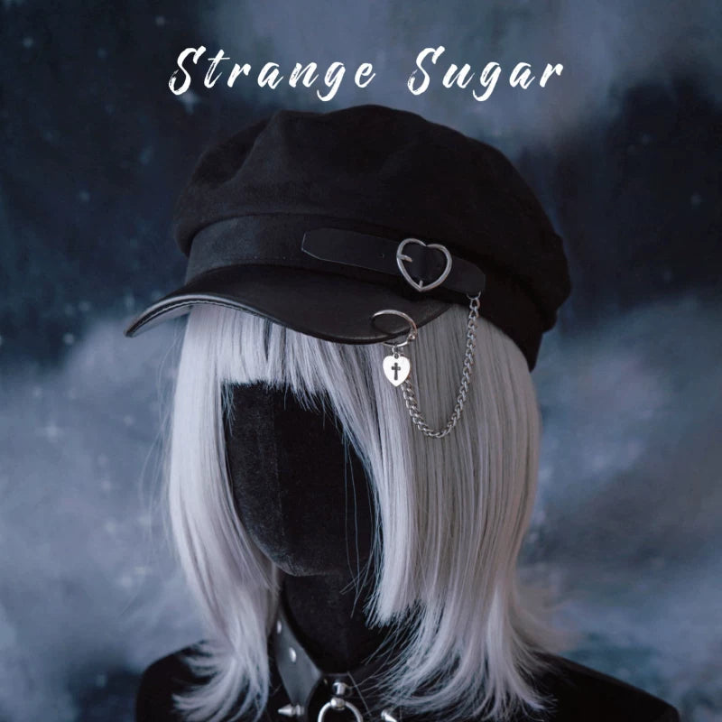 Gothic Buckle Chain Beret and Hat Collection by Strange Sugar - product view 29