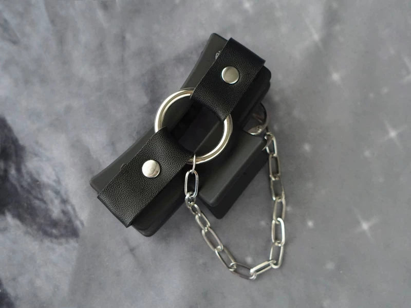 Gothic Buckle Chain Cross Claw Clips by Strange Sugar - product view 7