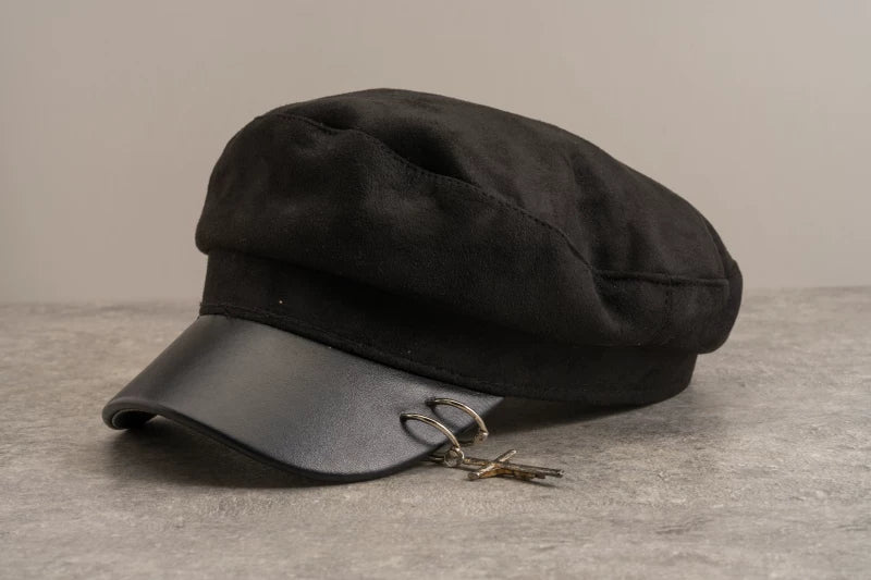 Gothic Buckle Newsboy Hat by Strange Sugar - product view 10