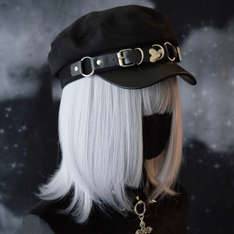Gothic Buckle Newsboy Hat by Strange Sugar - product view 11